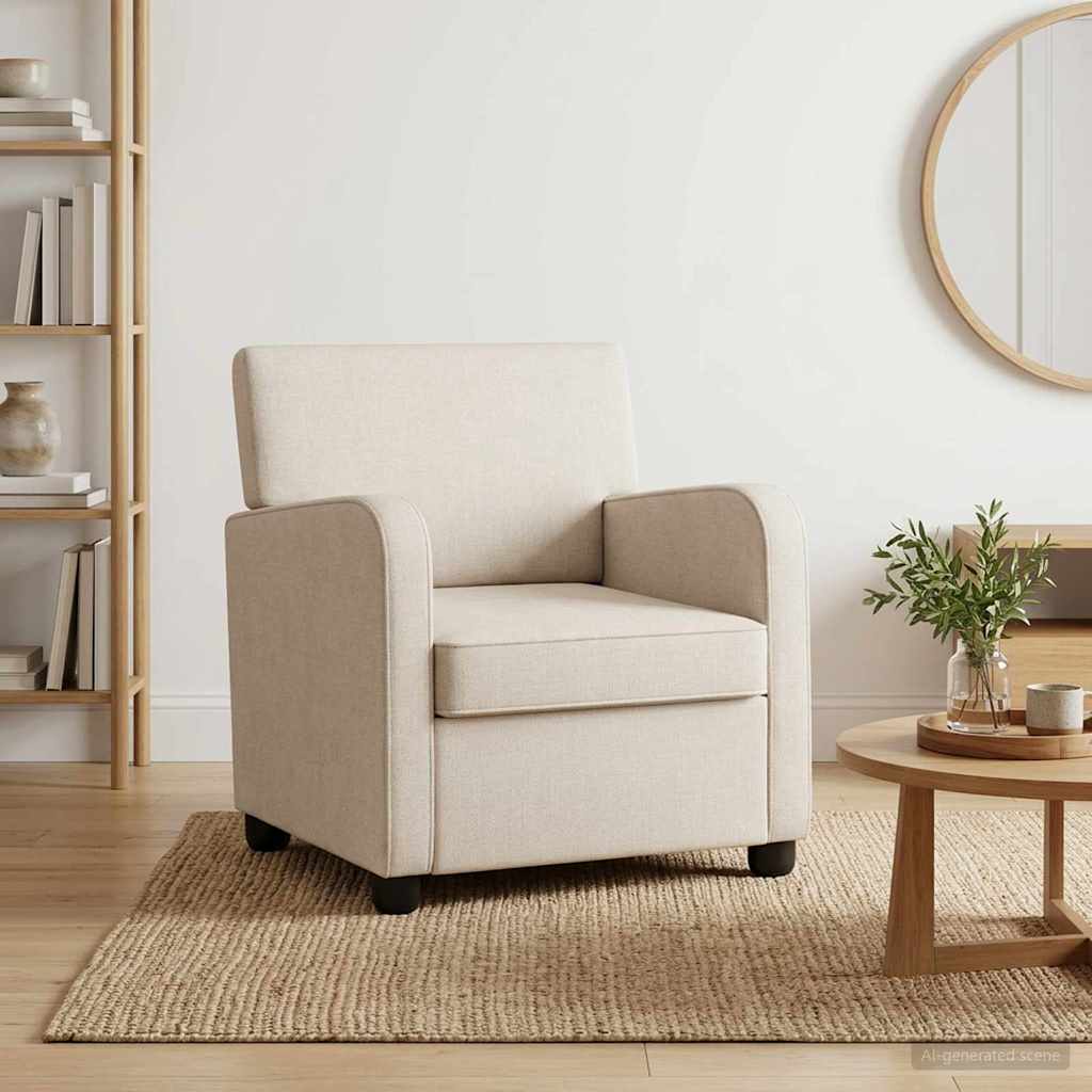 poltrona Creme Chenille — foto 1