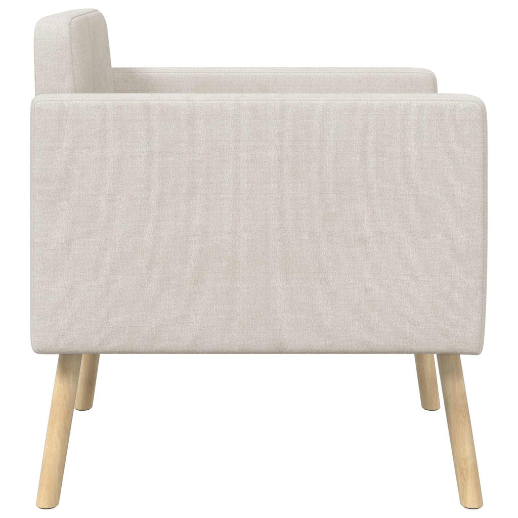 Poltrona Creme Tecido Chenille — foto 4