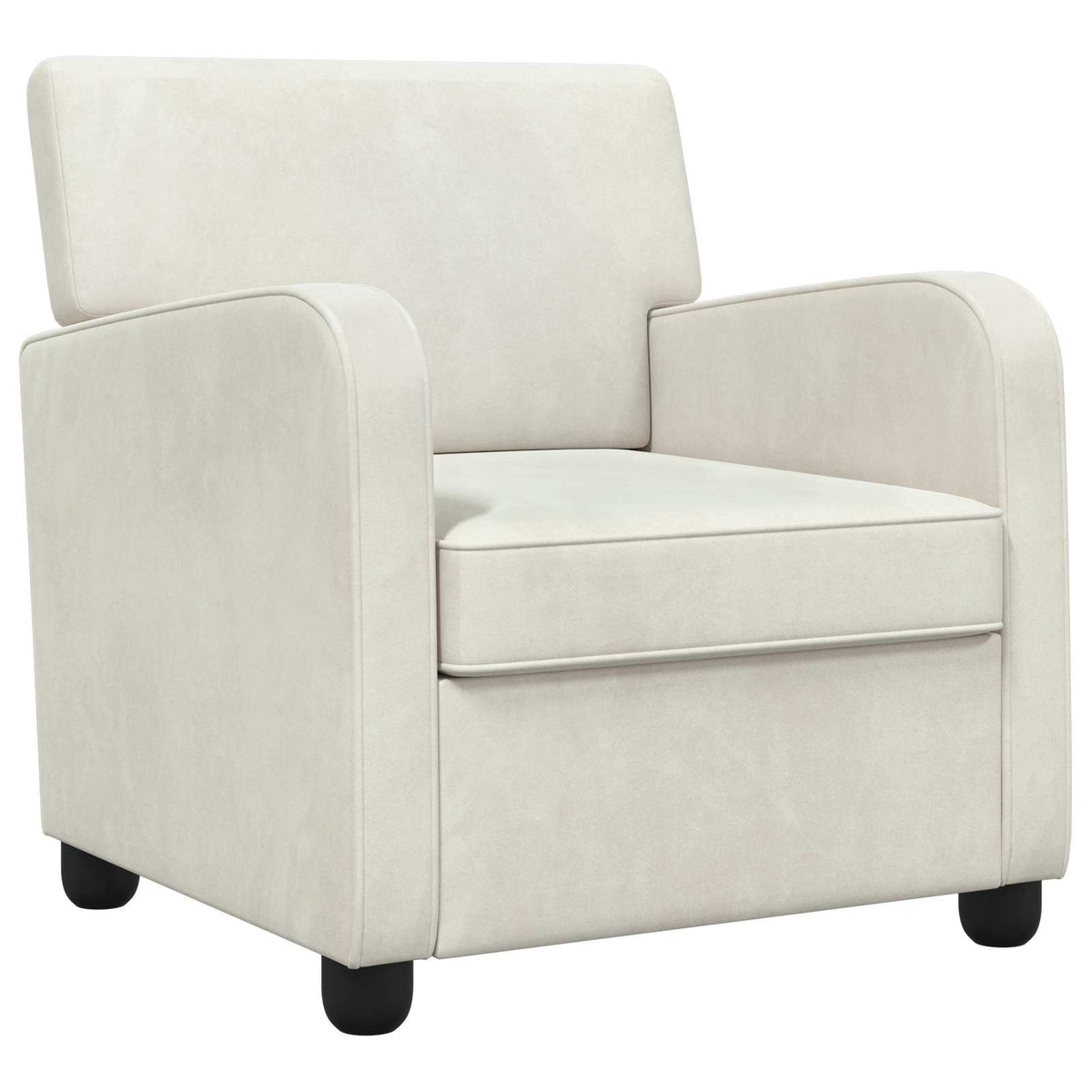 poltrona Creme Veludo — foto 2