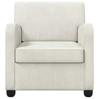 poltrona Creme Veludo — foto 3