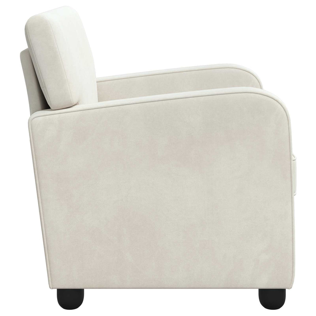 poltrona Creme Veludo — foto 4