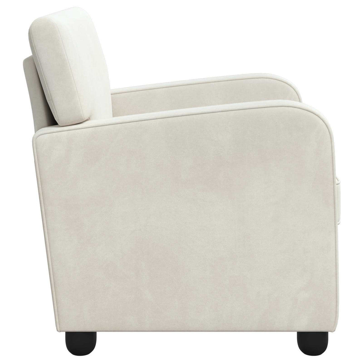 poltrona Creme Veludo — foto 4