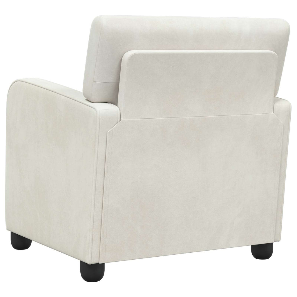 poltrona Creme Veludo — foto 5