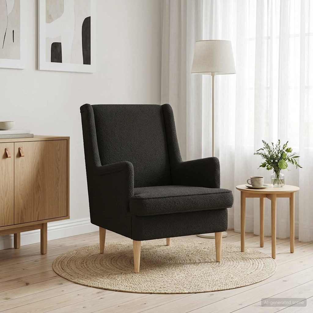poltrona Preto Tecido — foto 1