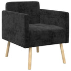 Poltrona Preto Tecido Chenille — foto 2