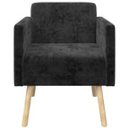Poltrona Preto Tecido Chenille — foto 3