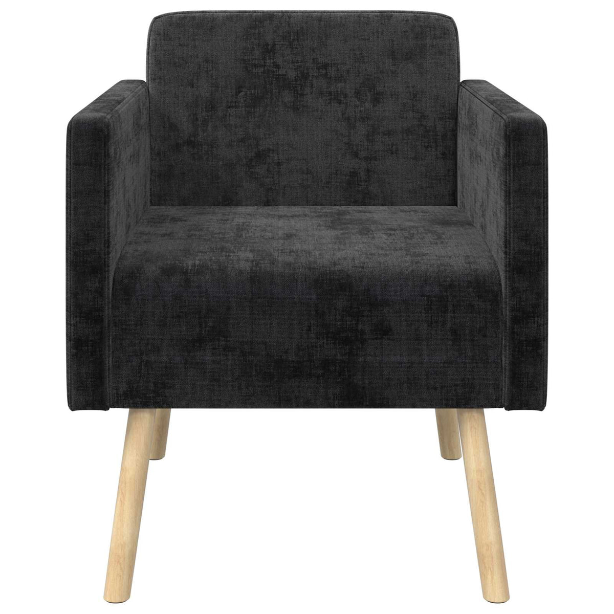 Poltrona Preto Tecido Chenille — foto 3
