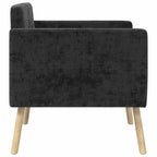 Poltrona Preto Tecido Chenille — foto 4