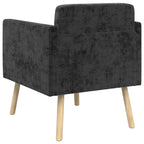 Poltrona Preto Tecido Chenille — foto 5