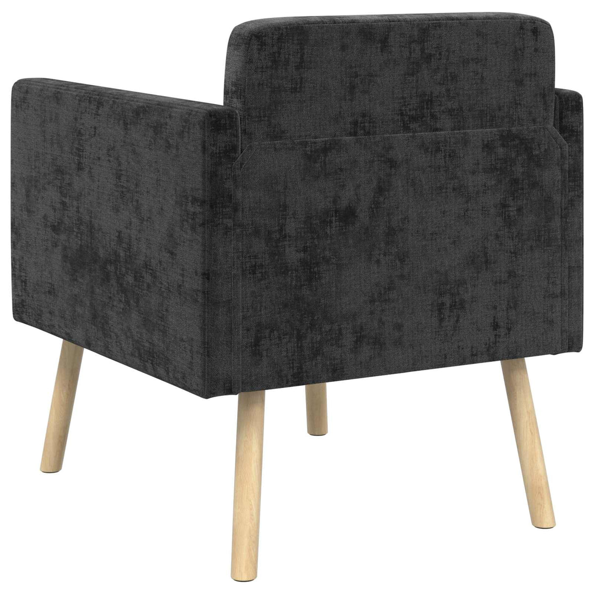 Poltrona Preto Tecido Chenille — foto 5