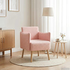 Poltrona Rosa Bouclé — foto 1