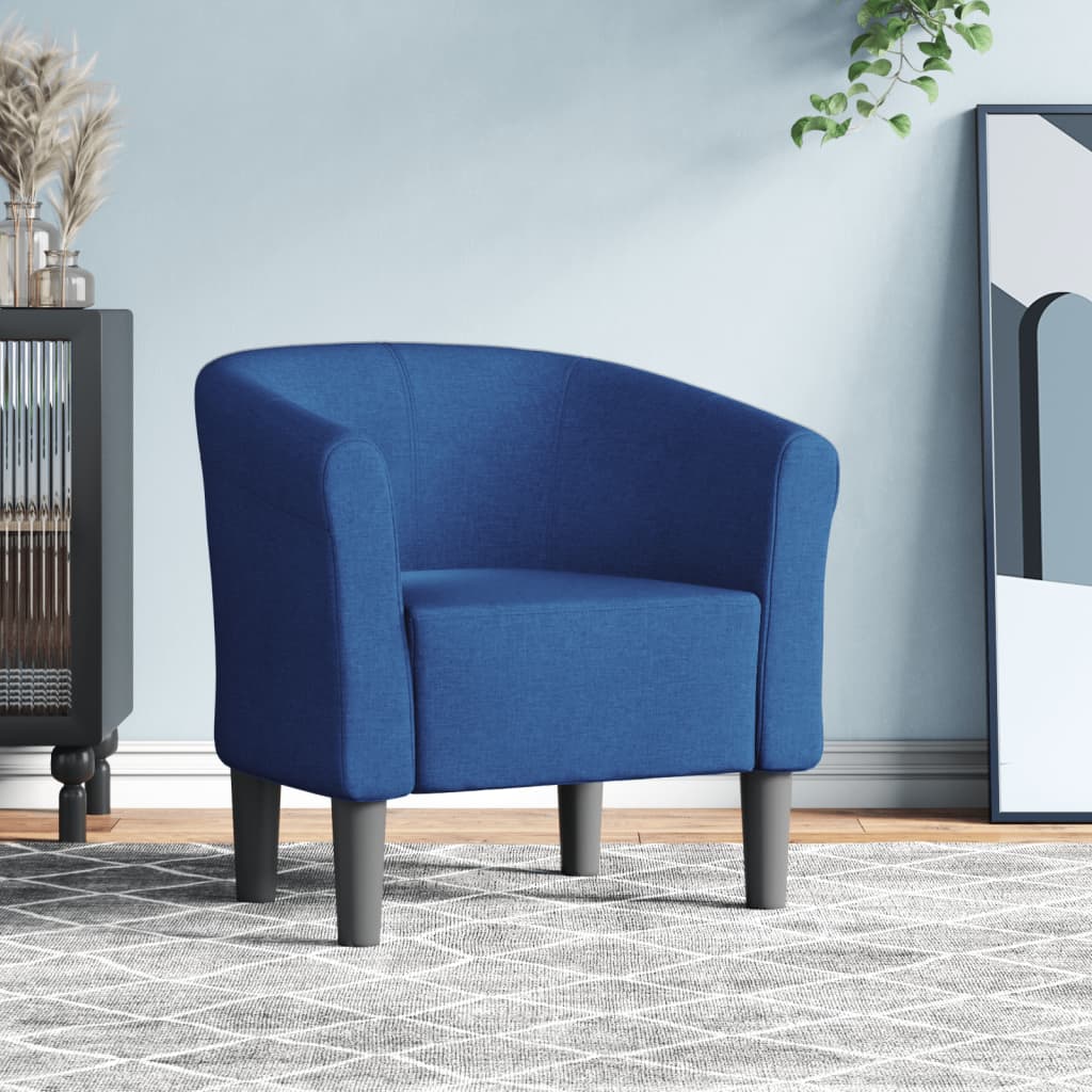 Poltrona tecido azul — foto 1
