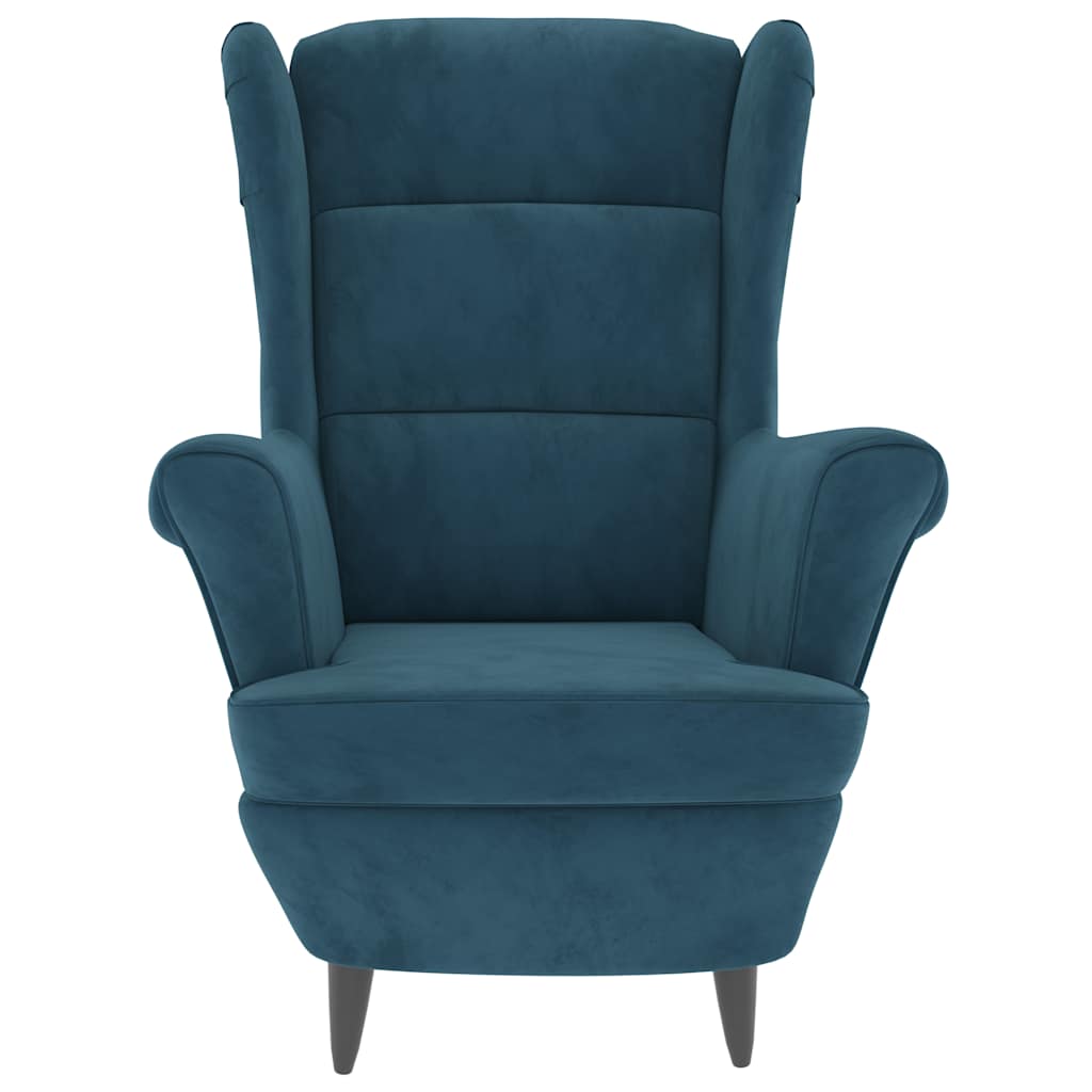Poltrona veludo azul — foto 2
