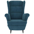 Poltrona veludo azul — foto 2