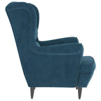 Poltrona veludo azul — foto 4