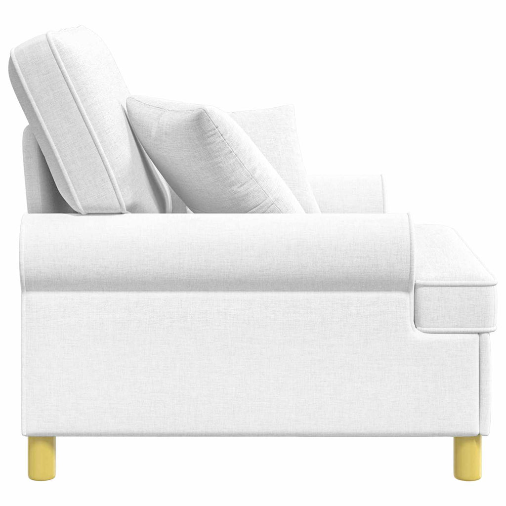 Poltrona XL com almofadas Branco Tecido — foto 4