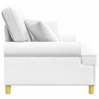 Poltrona XL com almofadas Branco Tecido — foto 4