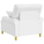 Poltrona XL com almofadas Branco Tecido — foto 5