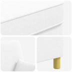 Poltrona XL com almofadas Branco Tecido — foto 6