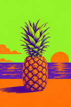 Ananás pop · Pop · Quadro pop — pop-ananas-pop-pop_ver