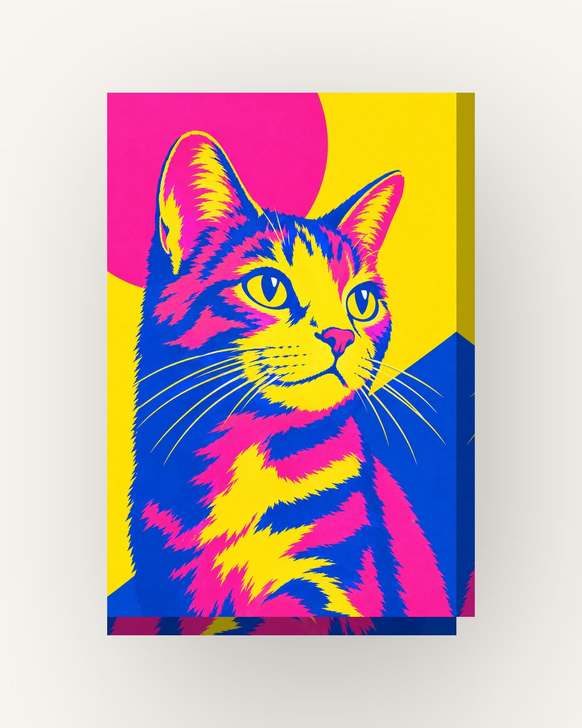 Gato pop · Pop · Quadro pop — acabamento:slim