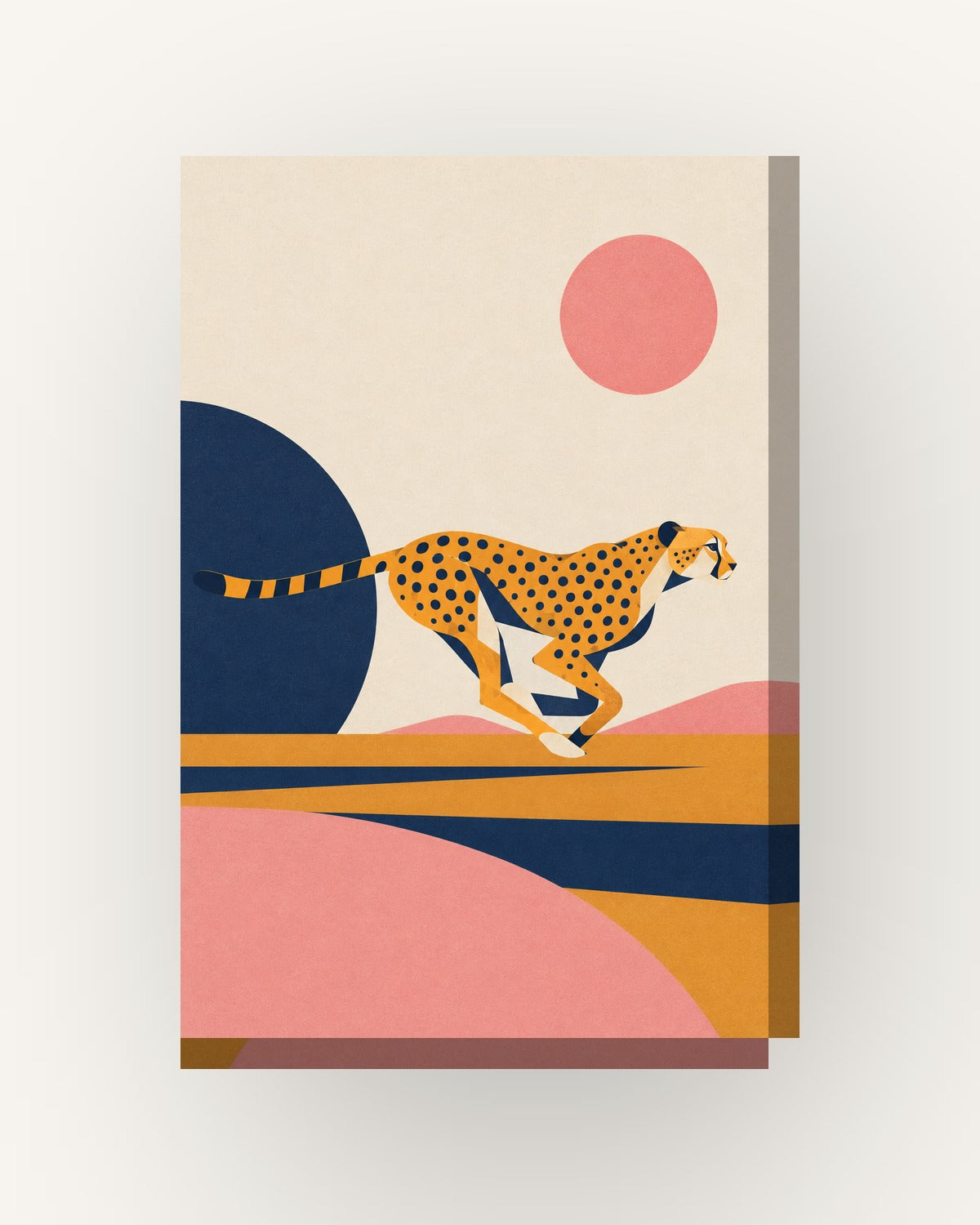 Guepardo · Geométrico · Quadro pop — acabamento:slim