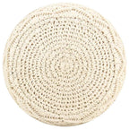 Pufe artesanal macramé 45x30 cm algodão — foto 2