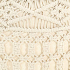 Pufe artesanal macramé 45x30 cm algodão — foto 4