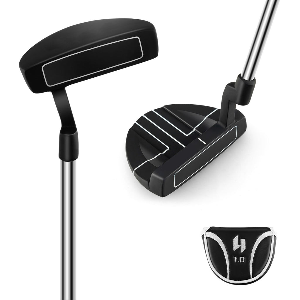 Putter Golf 89cm Cabeça Tipo Malho com Linhas Alinhamento e Capa Proteção Destros — foto 2