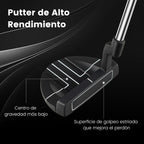 Putter Golf 89cm Cabeça Tipo Malho com Linhas Alinhamento e Capa Proteção Destros — foto 6