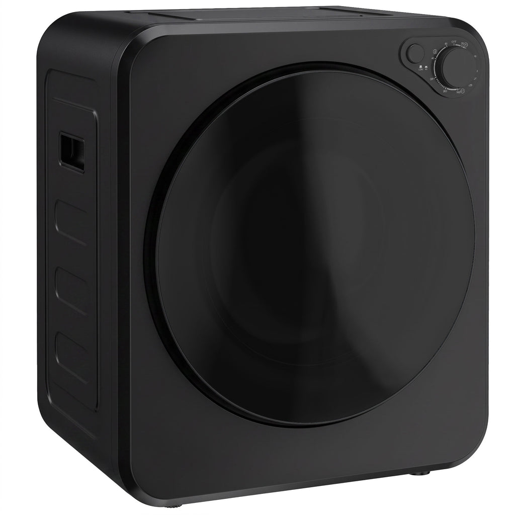 Mini Secadora Portátil 2,5 kg 5 Programas 800/400 W Carga Frontal Empilhável/Parede/Autoportante Preto — foto 1