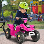 Quad Elétrico para Crianças com Design Moderno e Assento Confortável – Rosa — foto 1