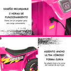 Quad Elétrico para Crianças com Design Moderno e Assento Confortável – Rosa — foto 5