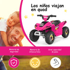 Quad Elétrico para Crianças com Design Moderno e Assento Confortável – Rosa — foto 9