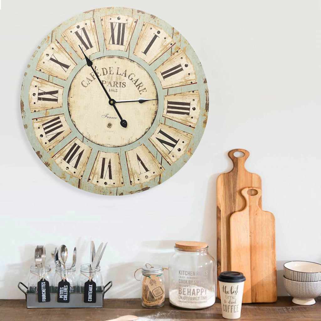 Relógio de parede 60 cm MDF multicor — foto 1