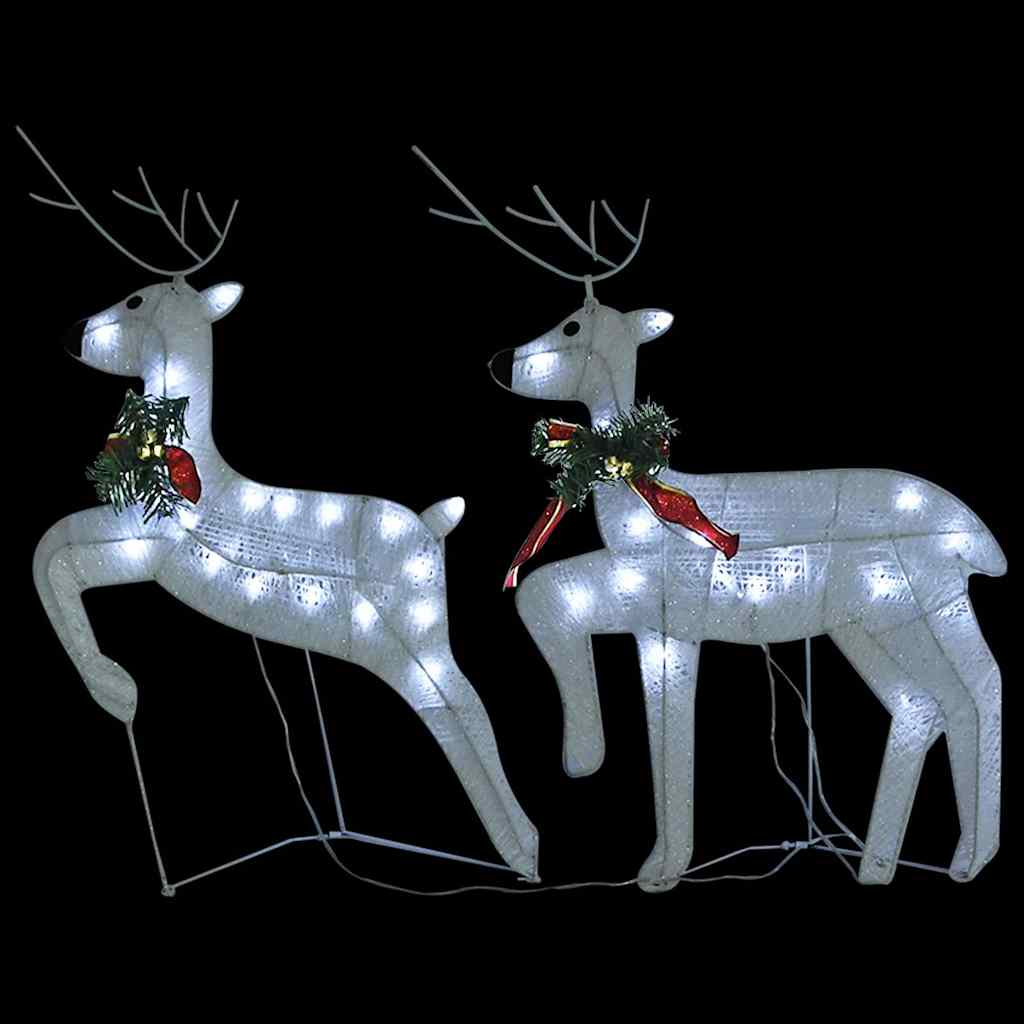 Renas de Natal 2 pcs 40 LEDs branco — foto 6