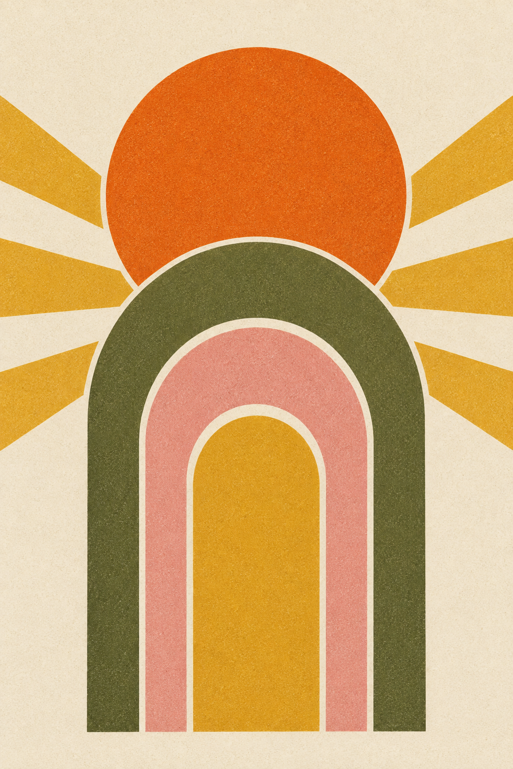 Nascente · Quadro retro mid-century — retro-01_ver