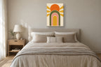 Nascente · Quadro retro mid-century — retro-01_ver_50x70_quarto
