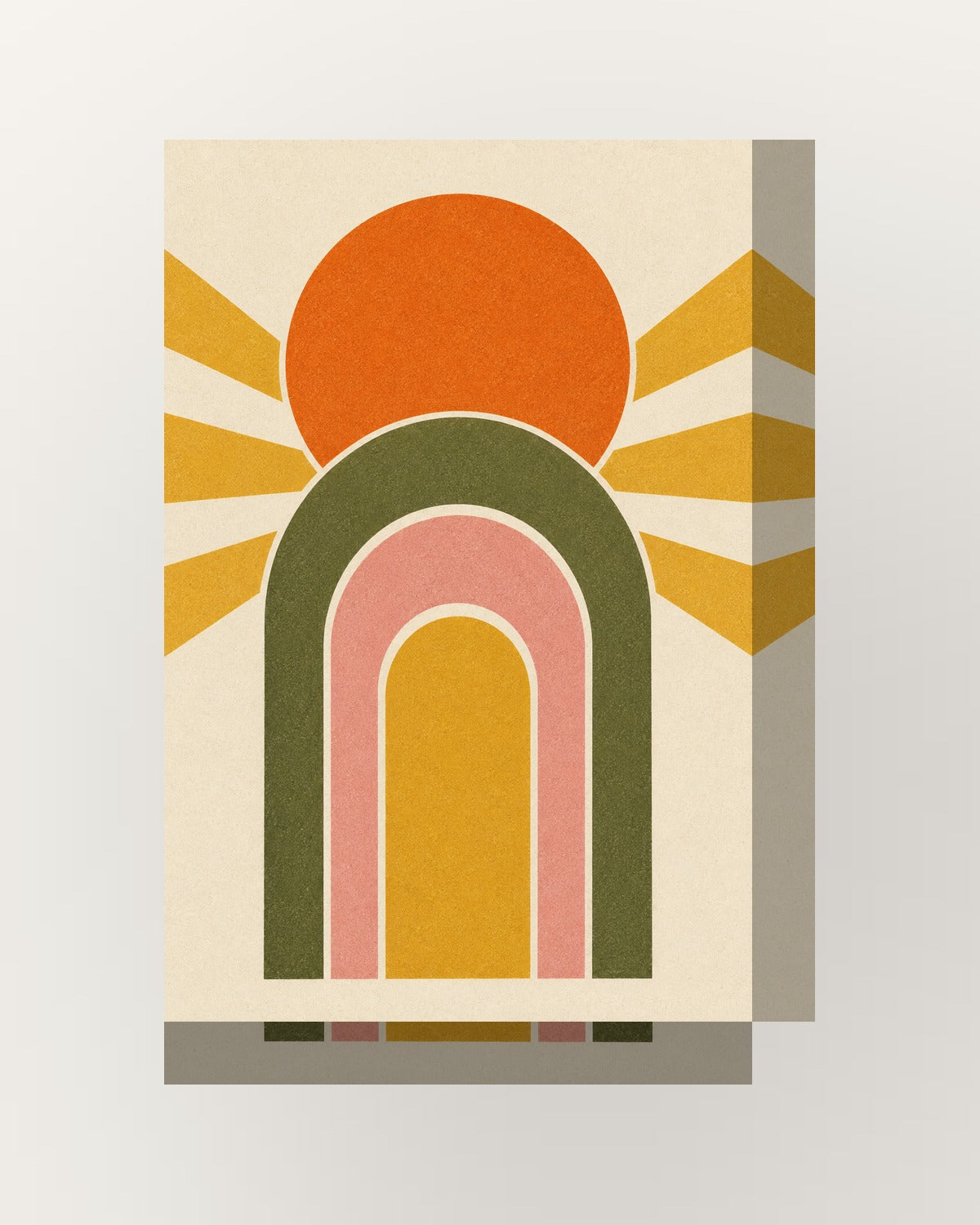 Nascente · Quadro retro mid-century — acabamento:thick