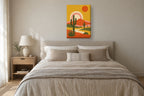 Deserto · Quadro retro mid-century — retro-02_ver_50x70_quarto
