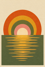 Poente · Quadro retro mid-century — retro-03_ver
