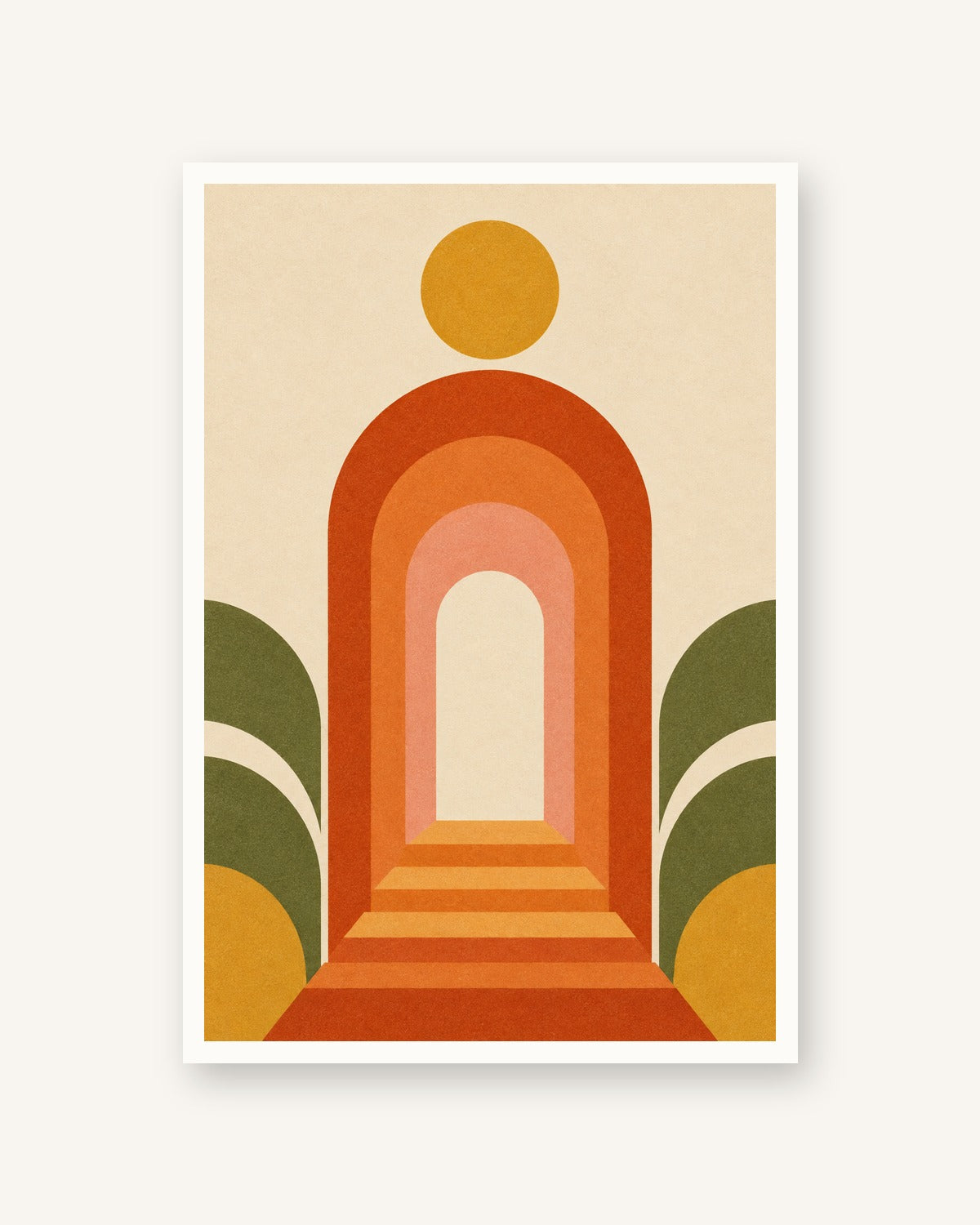 Portal · Quadro retro mid-century — acabamento:poster