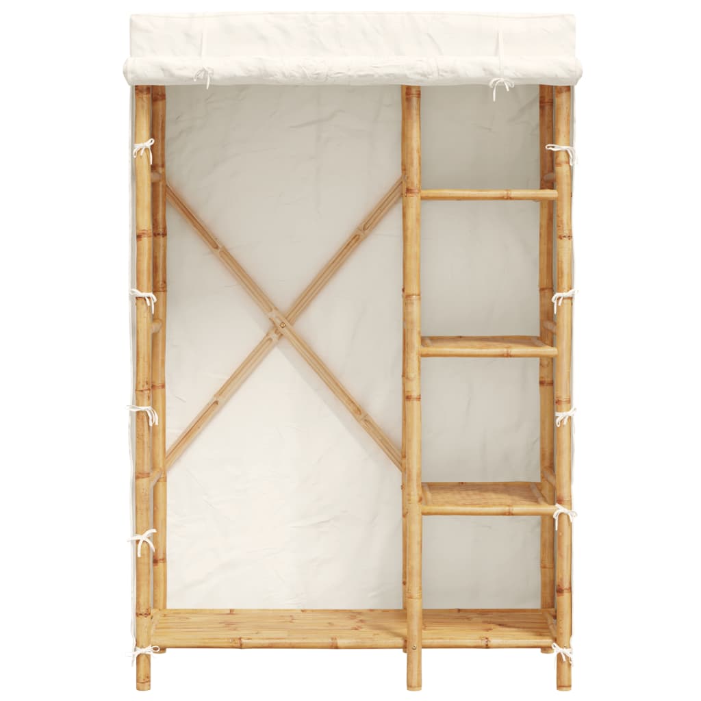 Roupeiro 110x45x170 cm bambu — foto 2