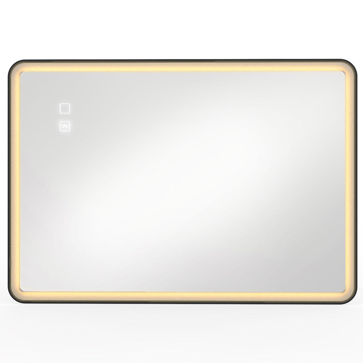 Espelho de Banheiro LED Bluetooth Antiembaçamento 100x70 cm Preto — foto 1