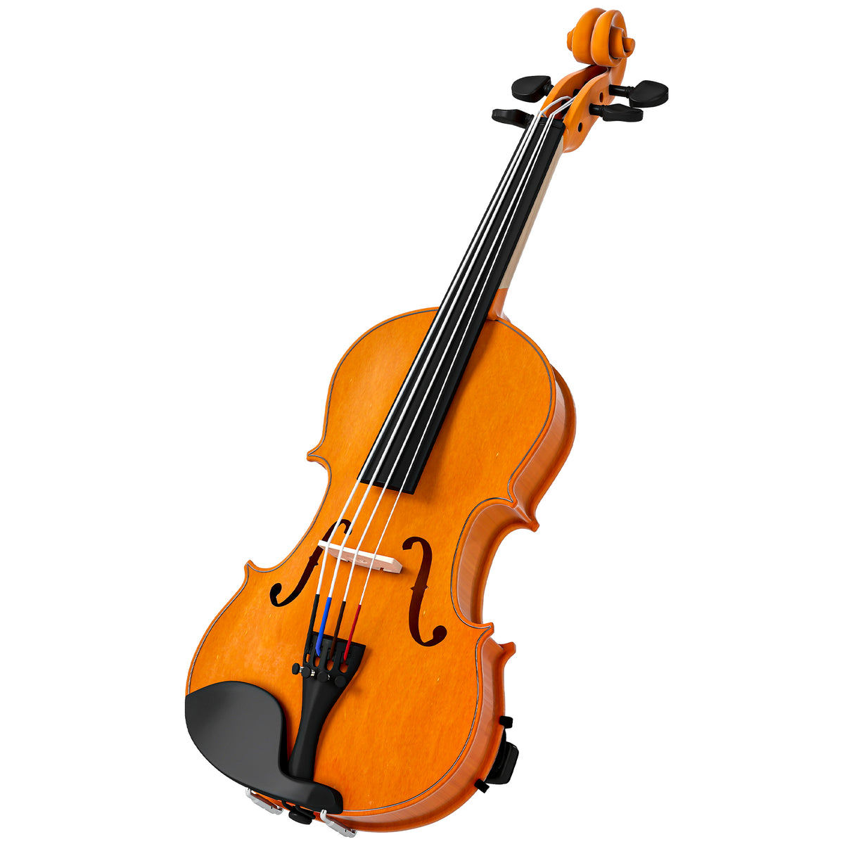 Violino 4/4 em Madeira com Estojo, Arco, Breu, Microafinadores, Cordas e Apoio de Ombro, Castanho — foto 1