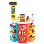 Set Brinquedo Supermercado Infantil com Carrinho e Caixa com Luz e Som 76 Acessórios de Comida para Crianças a partir dos 3 Anos — foto 2