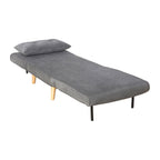 Sofá-cama de tecido Meri — Cinza escuro — foto 5