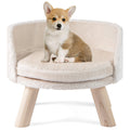 Sofá-Cama para Cães 42 cm com Almofada Acolchoada e Patas de Pinho — foto 2