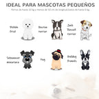 Sofá Cama para Cães de Vime Cama Elevada para Gatos Retangular com Almofada Suave e Lavável para Interior e Exterior 61x46x24,5cm Preto — foto 6