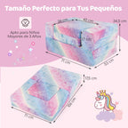 Sofá Infantil Modular Luminescente com Almofada e Funda Lavável para Crianças 3+ — foto 3